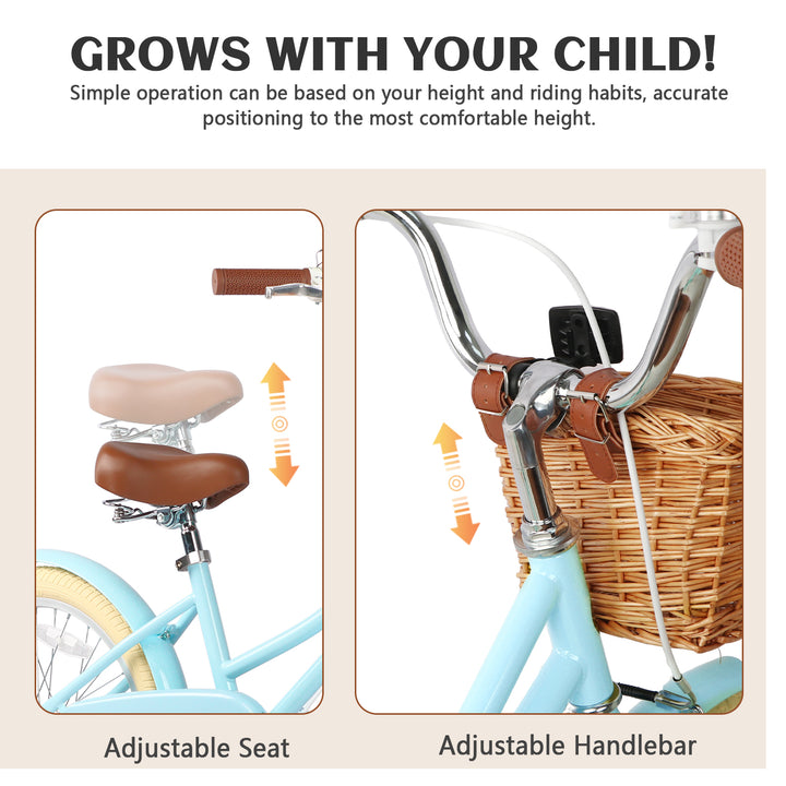 Glerc Bici per Bambine 18 Pollici con Freno a Contropedale – Little Molly