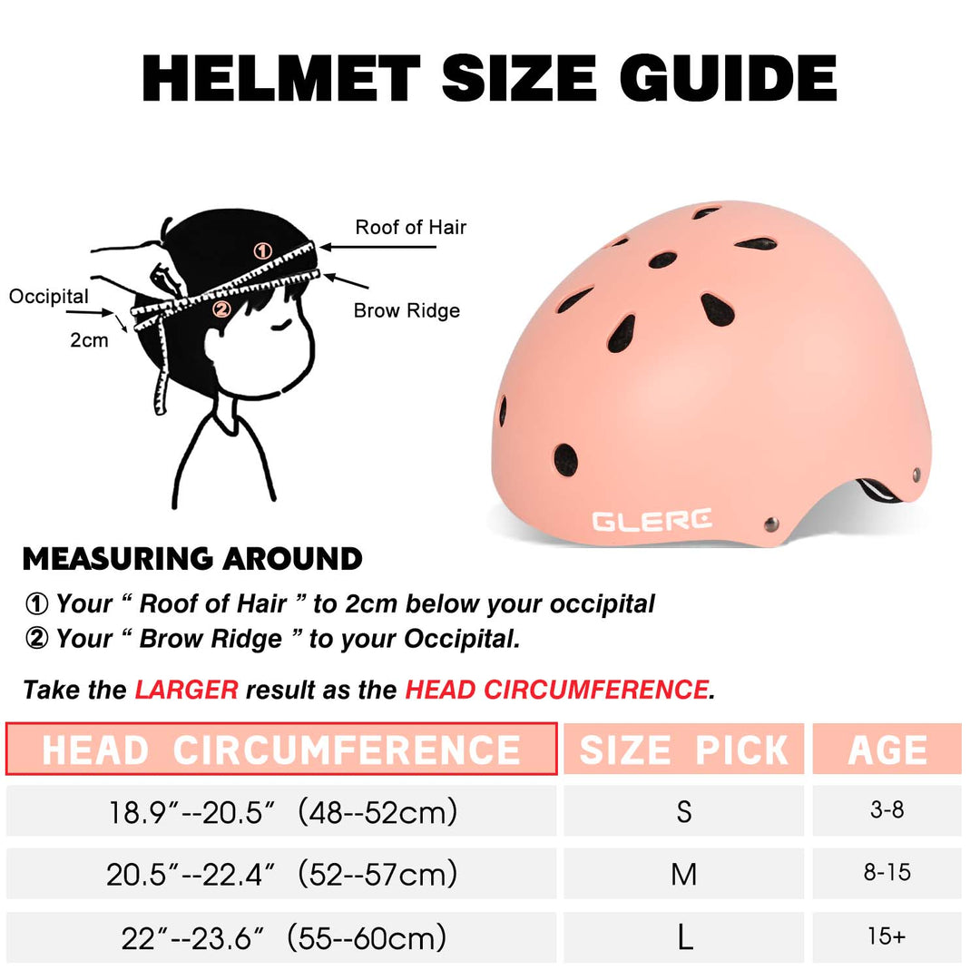 Casco de bicicleta para niños Glerc