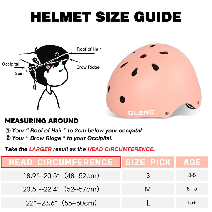 Casco de bicicleta para niños Glerc