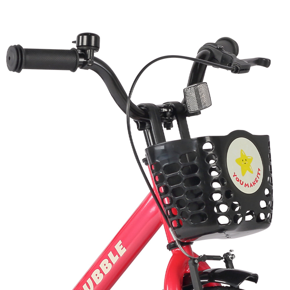 Glerc Bubble 14 Zoll Kinderfahrrad mit Gepäckträger